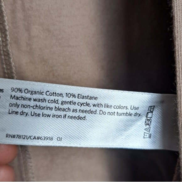 Eileen fisher open front tan cardigan w front pockets sz xs nwot laganlook coast - Picture 4 of 5